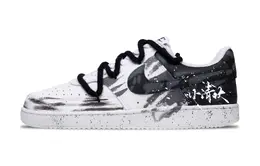 Nike Кроссовки Court Vision 1 с противоскользящим покрытием, низкие, для скейтбординга, мужские, черно-белые dh2987-101(team441laugh-o-gra） | white