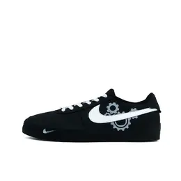 Nike Кроссовки для скейтбординга Court Shot Time & Space Gears, износостойкие, низкие, мужские, черные, белые, серые fq8146-001(team952-时空齿轮） | black white gray