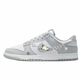 Nike Кроссовки для скейтбординга Dunk, износостойкие, белые, мужские hf5441-105(team10- 毛线猫) | white