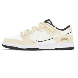 Nike Кроссовки для скейтбординга Dunk Lemon Joy, износостойкие, низкие, мужские, бежево-желтые dd1391-100(team778-奇偶潮乐) | beige yellow