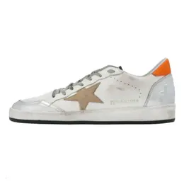 Golden Goose Кроссовки для скейтбординга Super Star Low Top, мужские, белые, оранжевые g36ms592.a52 | white orange