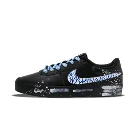 Nike Кроссовки Court Shot для скейтбординга, износостойкие, низкие, мужские, черные, белые, синие fq8146-001(team1297-蓝鲸掠影） | black/white/blue