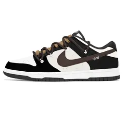 Nike Кроссовки для скейтбординга Dunk, износостойкие, низкие, мужские, черно-белые dd1391-100(team778-沙漠遗址) | black white