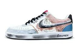 Nike Кроссовки для скейтбординга Court Vision 1 Wilderness Pursuit, износостойкие, белые, мужские dm1187-101(team616-逐野) | white