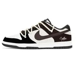 Nike Кроссовки для скейтбординга Dunk Dust Collection, износостойкие, низкие, мужские, черно-коричневые dd1391-100(team496-兽化机械) | white