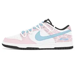Nike Кроссовки для скейтбординга Dunk Lemon Joy, износостойкие, белые, мужские dd1391-100(team778-莓豹警报) | white