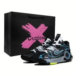 Nike Баскетбольные кроссовки KD Trey 5 с амортизацией, износостойкие, низкие, мужские, черные dj7554-007(team1065-耀夜） | black