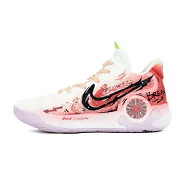 Nike Баскетбольные кроссовки KD Trey 5 IX с амортизацией, износостойкие, мужские, розово-черные dj6922-100（team197-赤粉战损） | pink black