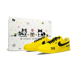 Nike Легкие и дышащие низкие кроссовки для скейтбординга Court Vision 1, мужские, желто-черные dh2987-101（team1297-此生必驾礼盒 ） | yellow/black