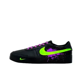 Nike Кроссовки Court Shot Blue Frost Purple Ink, износостойкие, низкие, для скейтбординга, мужские, черные, фиолетово-зеленые fq8146-001（team672-青霜紫墨） | black purple green