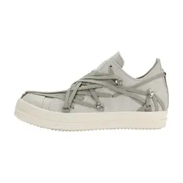 /RO Кроссовки для скейтбординга Mega Low-Top, мужские, светло-серые Rick Owens, Original Shoe Box Included ru01e5886lvsw1_411 | original shoe box included