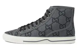 Gucci Теннисные кроссовки 1977 года, высокие, «GG Monogram Grey Black» 771463 factd 1144 | black gray