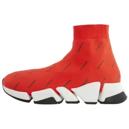 Balenciaga Высокие повседневные кроссовки Speed 2.0, красные, мужские 617239w2dbf6910 | red