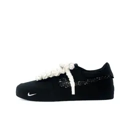 Nike Кроссовки для скейтбординга Court Shot Sparkling Galaxy с противоскользящим покрытием, износостойкие, низкие, мужские, черные fq8146-001（team768-璀璨星河） | black