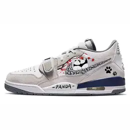 Jordan Баскетбольные кроссовки Legacy 312 Vintage, низкие, мужские, серо-белые cd7069-124(team56-情侣熊猫) | gray