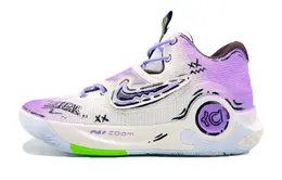 Nike Баскетбольные кроссовки KD Trey 5 X с амортизацией, противоскользящие и износостойкие, низкие, мужские, фиолетово-белые dj7554-014(team1252-紫色彗星) | purple white