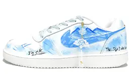 Nike Низкие противоскользящие кроссовки для скейтбординга EBERNON, мужские, сине-белые aq1775-100(team757-蓝岫云踪） | blue white