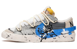 Мужские кроссовки для скейтбординга Nike Blazer, Gray dn2158-101(team22-男款泼墨艺术灰蓝) | gray