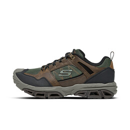 Кроссовки мужские Lifestyle Shoes Men Low-Top Olive Skechers, коричневый 204493-brol | brown/olive