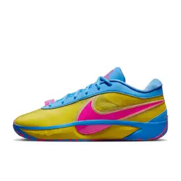 Nike Баскетбольные кроссовки Giannis Freak 6 с низким антискользящим износостойким верхом, мужские, желтые, розовые, синие hf1819-700 | yellow/pink/blue