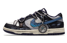 Кроссовки Nike Dunk Skateboard Shoes Men Low-Top Blue fv8106-181(team73-法老之眼) | black/blue