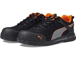 Кроссовки Puma Safety Levity Knit Low ASTM EH, цвет Black/Orange 9861690 | black/orange