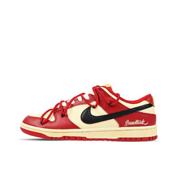 Кроссовки Nike Dunk Skateboarding Shoes Men Low-top Beige/Red, бежевый/красный dd1391-602(team276-做旧芝加哥金标) | beige/red