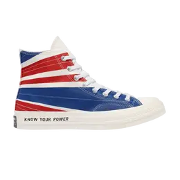 Кроссовки Converse Chuck 70 High 'Be Heard', белый 169912c | egret/rush blue/university red