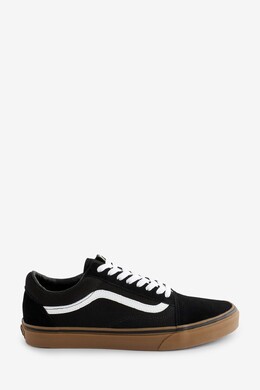 Мужские кроссовки Old skool на резиновой подошве Vans, черный 558-387 | black white