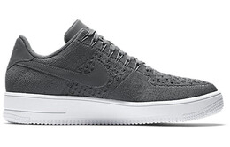 Кроссовки для скейтбординга Air Force 1 мужские, низкие, серые/белые Nike 817419-007