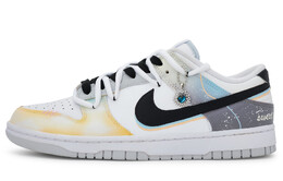 Кроссовки Nike Dunk Skateboarding Shoes Men Low-top Gray/Orange, черный/белый/серый/оранжевый dv0831-101(team171-男款晴雪寻迹) | black, white, gray, orange