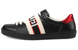 Кроссовки мужские Gucci Ace Skateboard, черный / красный 523469 ofivo 1076