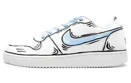 Nike Низкие противоскользящие кроссовки для скейтбординга EBERNON, мужские, сине-белые aq1775-100(team757-蔚蓝海岸) | blue white