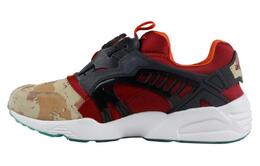 Puma Disc Blaze Устойчивые к истиранию Дышащие Низкие Беговые Кроссовки Мужские Черные Красные 363063-01 | black red