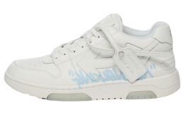 Off-White OFF WHITE Out Of Office 'OOO' Низкие Кроссовки Для Ходьбы Белый Светло-Голубой 2021 omia189f21lea0030140