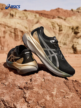 Кроссовки мужские Asics Gel-Kayano 30 Platinum, черный / бежевый 757405322492 | 黑色/米黄色