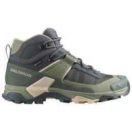 Женские кроссовки x ultra 5 mid gore-tex - походные ботинки Salomon, мультиколор 119-1005 | turbulence / sedona sage / tender peach