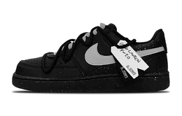 Nike Court Vision Low Противоскользящие Износостойкие Низкие Кроссовки для Скейтбординга Унисекс Черный Серебристый dh2987-002（team49-曜月银灰） | black silver