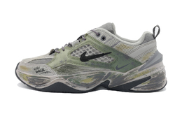 Nike M2K Амортизирующие противоскользящие и износостойкие низкие массивные кроссовки унисекс Army Green, серый bv0074-001(team292-城市漫步) | gray