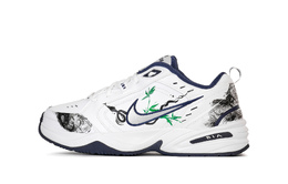 Nike Air Monarch 4 Bamboo Leaf Green Противоскользящие Низкие Массивные Кроссовки Унисекс Черный Синий Белый 415445-102（team671-竹叶青） | black blue white