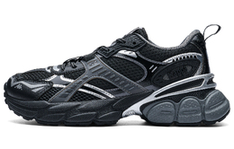 Антискользящие износостойкие массивные кроссовки унисекс низкие Black Gray Silver Kappa, Black/Obsidian Gray/Silver k0ez5mc49-990 | black/obsidian gray/silver