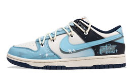 Nike Dunk Abrasion Resistant Slip Resistant Low Top Женские сине-серые скейтборд кроссовки fz6770-001(team73-阿斯特拉) | blue gray