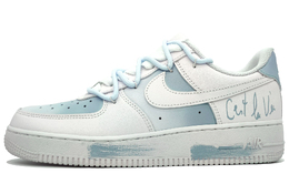 Nike Air Force 1 Антискользящие Износостойкие Низкие Кроссовки для Скейтбординга Унисекс Stone Lotus Blue cw2288-111(team400-夏日物语男女款蓝) | stone lotus blue