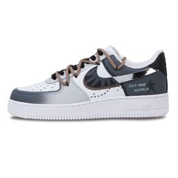 Nike Air Force 1 Износостойкие Лоу-топ Кроссовки для Скейтбординга Унисекс Черный Серый cw2288-111（team293-极光片刻） | black gray