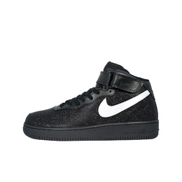 Nike Air Force 1 Износостойкие мид-топ скейтбордские кроссовки Унисекс Черные cw2289-001(team133-白满天星男mid) | black