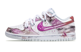 Nike Dunk Противоскользящие Износостойкие Низкие Кроссовки для Скейтбординга Унисекс Фиолетовый Белый hf0730-160（team215-虚拟蔷薇） | purple white