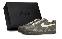 Кроссовки Nike Air Force 1 противоскользящие низкие унисекс бежево-кофейные hq1176-222(team80-男女旷野宇宙s-box) | beige coffee