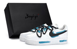 Nike Air Force 1 811 Manufactured Sky Blue Lake Special Shoe Box Low Top Женские скейтбордские кроссовки Белый Черный Лейк Блю dh2920-111(team80-女卷青空湖蓝s-box) | white black lake blue