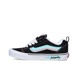 Vans Knu Skool Противоскользящие Амортизирующие Износостойкие Кроссовки для Скейтбординга Низкие Унисекс Черные Синие vn0009qc6bt1（team613-梦幻蓝海） | black blue