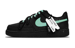 Кроссовки Nike Court Vision Low быстросохнущие ударопрочные низкие унисекс черно-зеленые dh2987-002（team49-翡翠夜歌） | black green